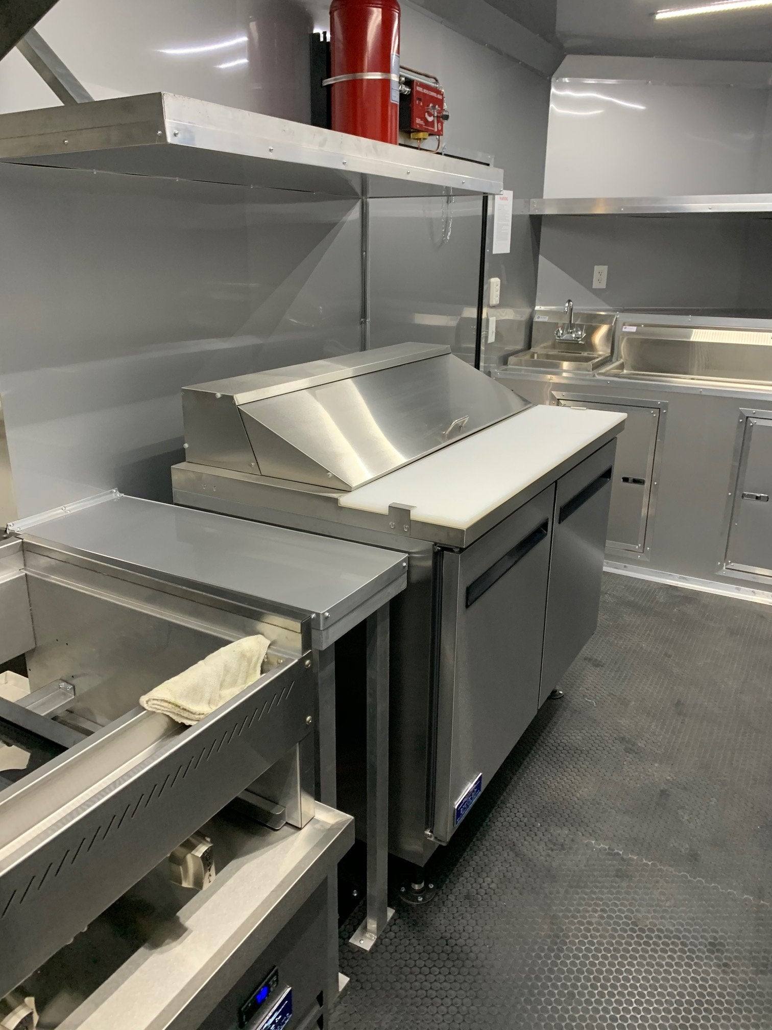 Yellow 8.5 X 20 Vending Concession Food Trailer With Appliances