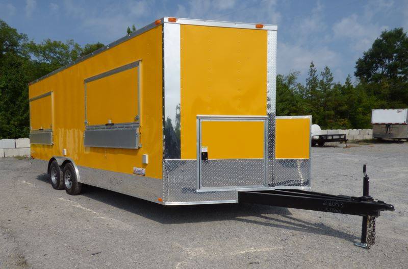 1488-yellow-8.5-x-20-concession-trailer-food-catering-event-4.jpg Yellow 8.5' x 20' Concession Trailer Food Catering Event