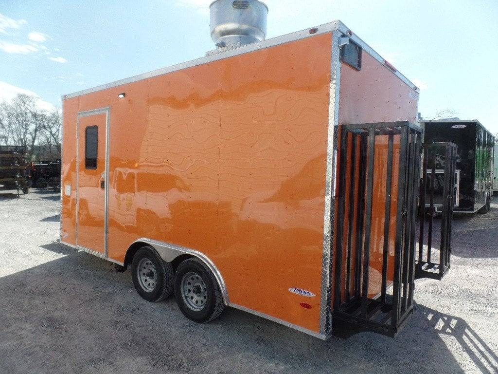 149-8.5-x-16-orange-concession-food-trailer-13.jpg 8.5' x 16' Orange Concession Food Trailer