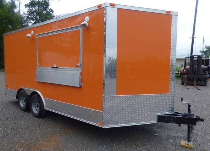 152-8.5-x-16-orange-event-catering-concession-food-trailer-4.jpg 8.5' x 16' Orange Event Catering Concession Food Trailer