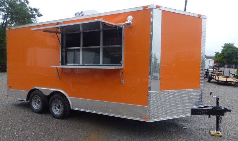 152-8.5-x-16-orange-event-catering-concession-food-trailer-5.jpg 8.5' x 16' Orange Event Catering Concession Food Trailer