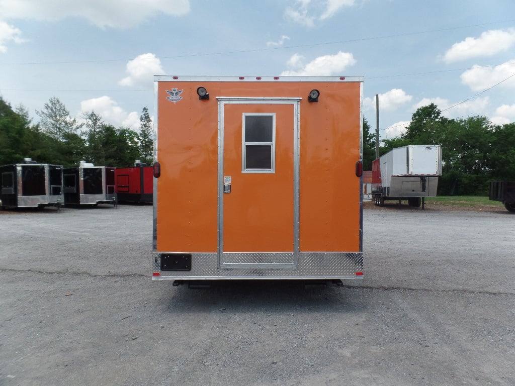 153-8.5-x-16-orange-food-catering-event-concession-trailer-2.jpg 8.5' x 16' Orange Food Catering Event Concession Trailer