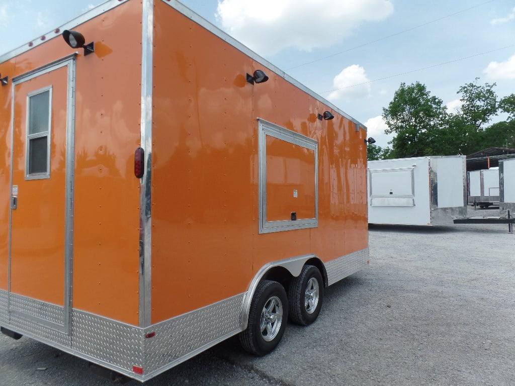 153-8.5-x-16-orange-food-catering-event-concession-trailer-4.jpg 8.5' x 16' Orange Food Catering Event Concession Trailer