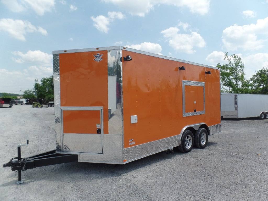 153-8.5-x-16-orange-food-catering-event-concession-trailer-7.jpg 8.5' x 16' Orange Food Catering Event Concession Trailer