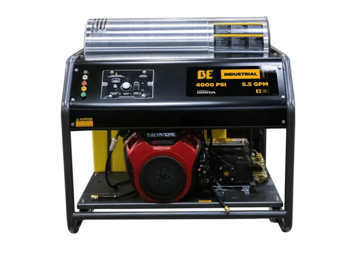 1543-be-hw4024ha12v-hot-water-pressure-washer-4000-psi-5.5-gpm-honda-gx690-engine-1.webp BE HW4024HA12V Hot Water Pressure Washer 4000 PSI 5.5 GPM Honda GX690 Engine