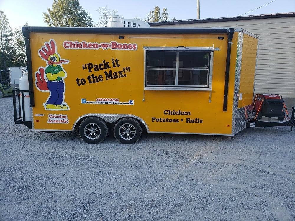 157-8.5-x-16-penske-yellow-concession-food-trailer-with-appliances-13.jpg 8.5' x 16' Penske Yellow Concession Food Trailer with Appliances