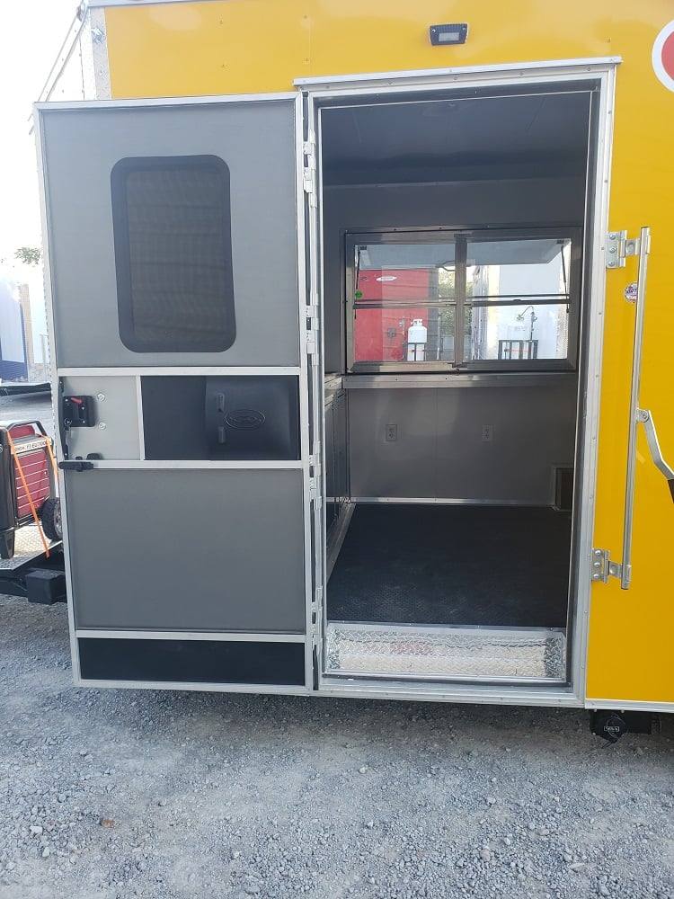 157-8.5-x-16-penske-yellow-concession-food-trailer-with-appliances-19.jpg 8.5' x 16' Penske Yellow Concession Food Trailer with Appliances