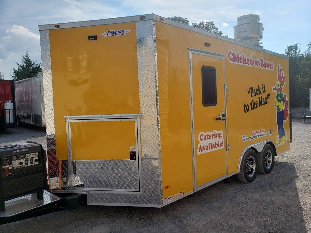157-8.5-x-16-penske-yellow-concession-food-trailer-with-appliances-21.jpg 8.5' x 16' Penske Yellow Concession Food Trailer with Appliances