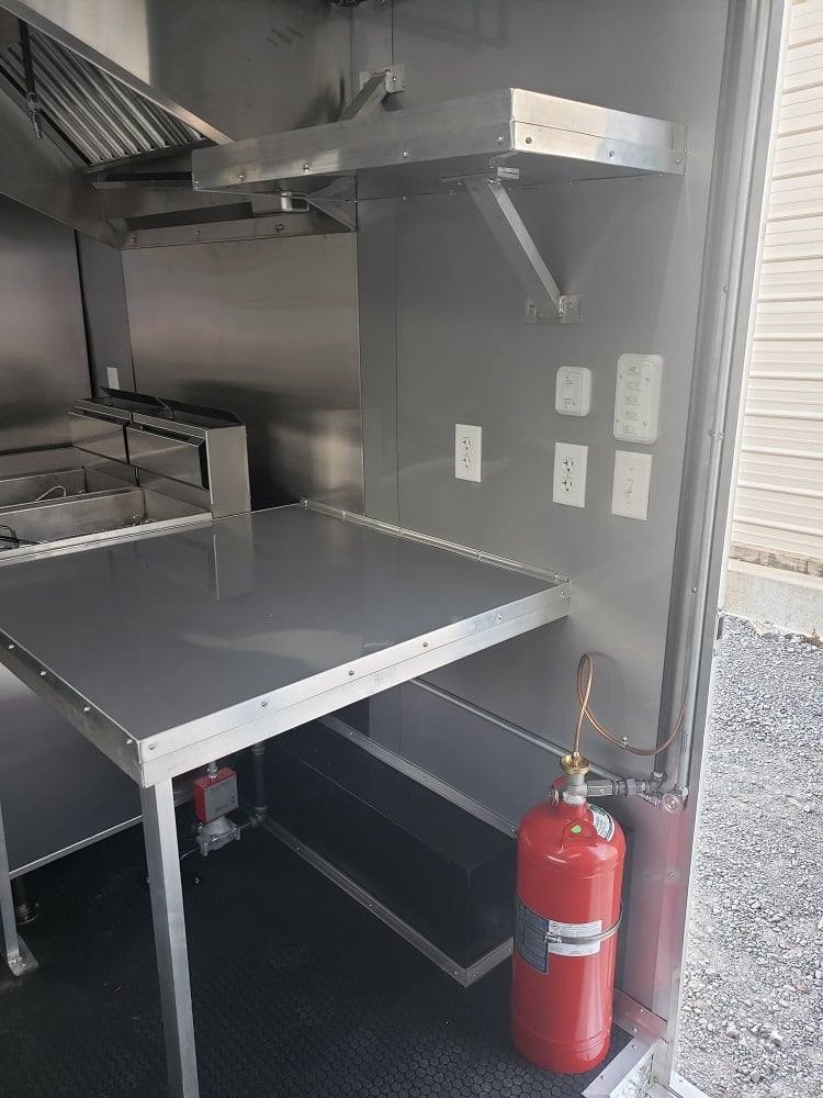 157-8.5-x-16-penske-yellow-concession-food-trailer-with-appliances-5.jpg 8.5' x 16' Penske Yellow Concession Food Trailer with Appliances