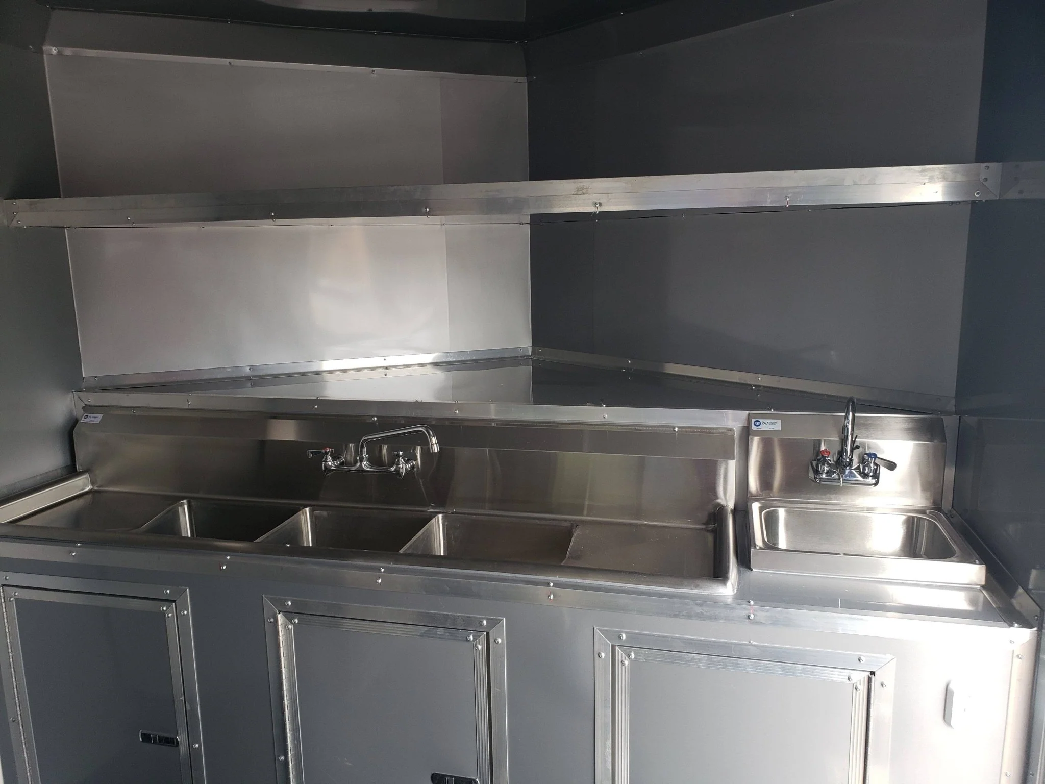 8.5' x 16' Penske Yellow Ice Cream Concession Food Trailer With Appliances