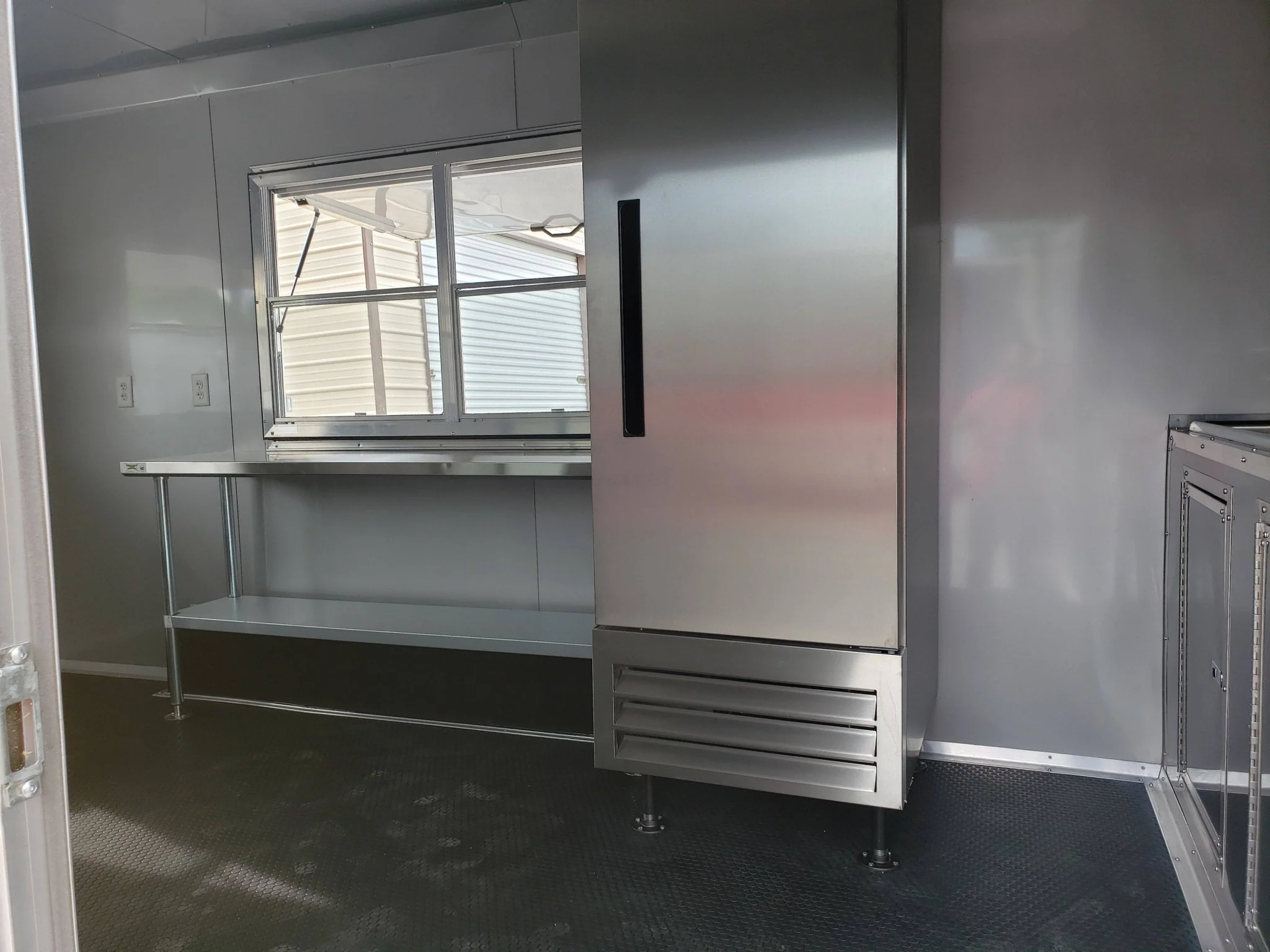 8.5' x 16' Penske Yellow Ice Cream Concession Food Trailer With Appliances