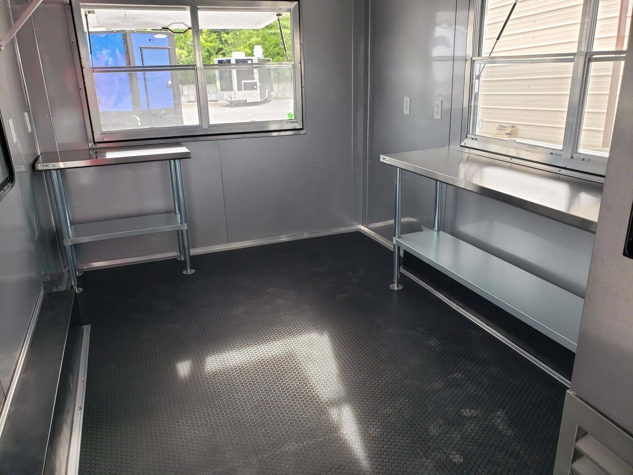 8.5' x 16' Penske Yellow Ice Cream Concession Food Trailer With Appliances