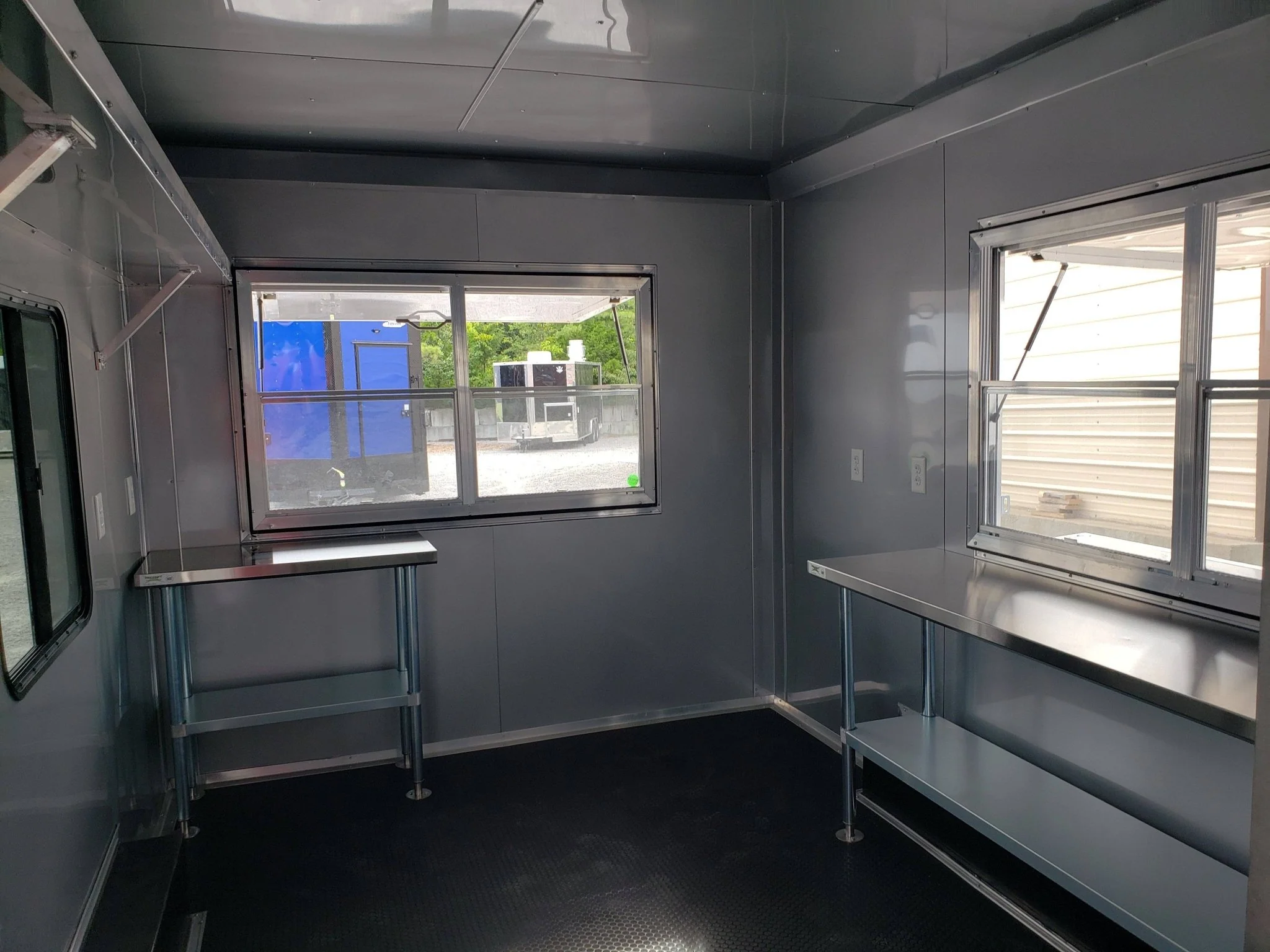 8.5' x 16' Penske Yellow Ice Cream Concession Food Trailer With Appliances
