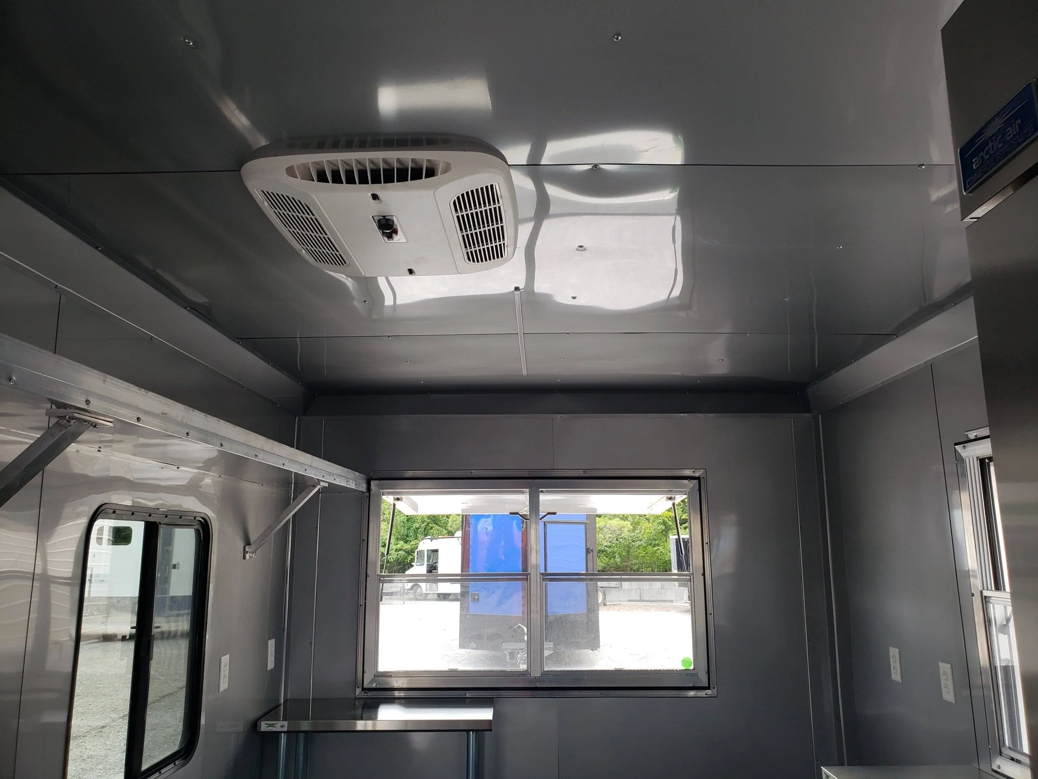 8.5' x 16' Penske Yellow Ice Cream Concession Food Trailer With Appliances