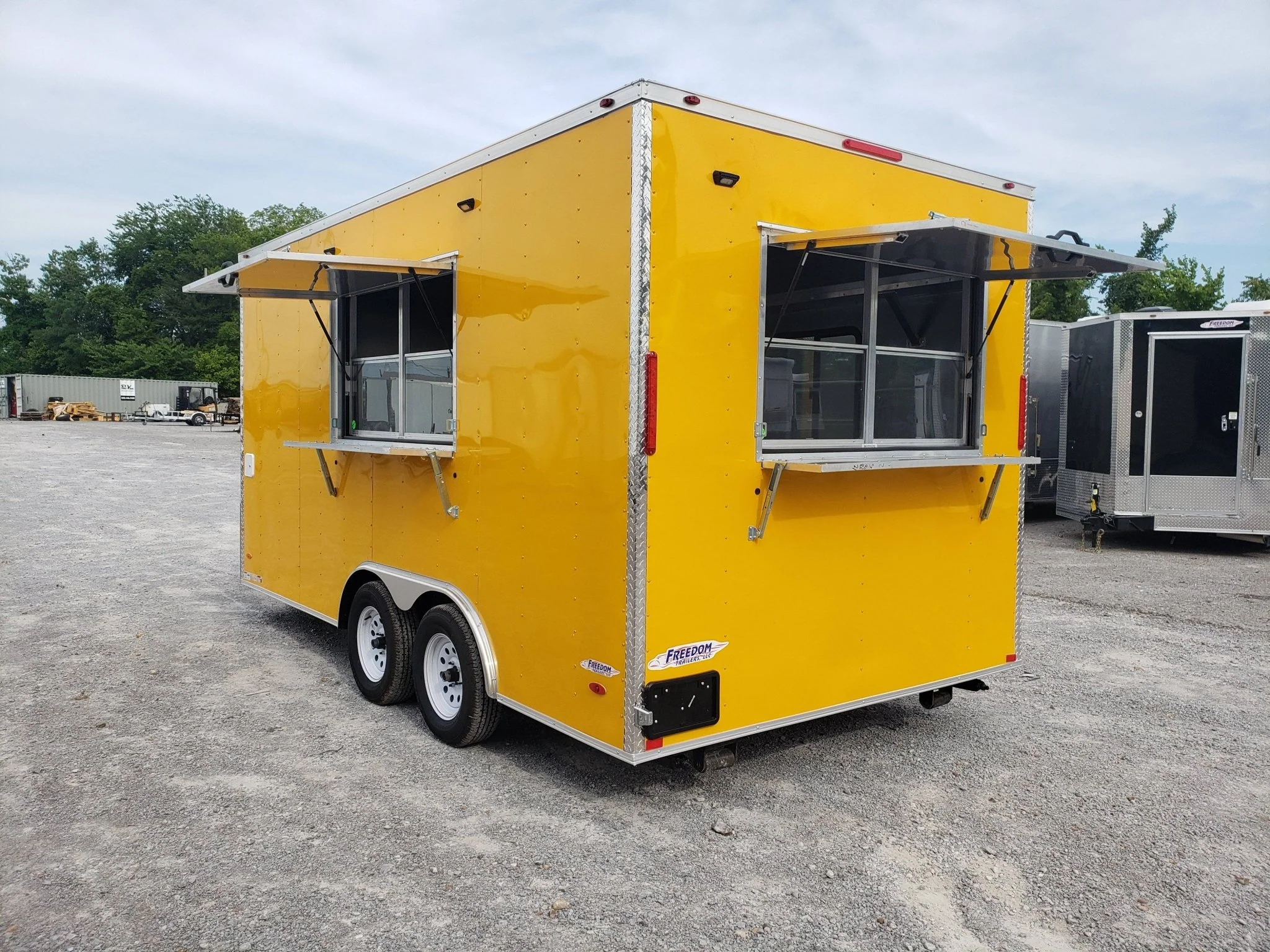 159-8.5-x-16-penske-yellow-ice-cream-food-concession-trailer-1.webp 8.5' x 16' Penske Yellow Ice Cream Food Concession Trailer