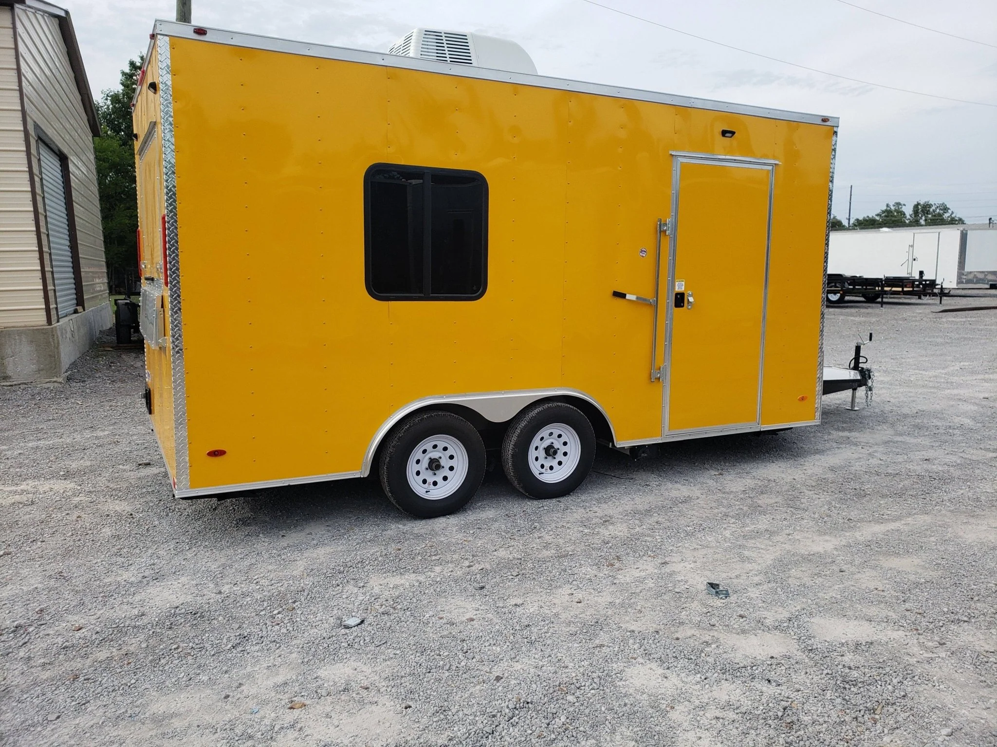 159-8.5-x-16-penske-yellow-ice-cream-food-concession-trailer-3.webp 8.5' x 16' Penske Yellow Ice Cream Food Concession Trailer