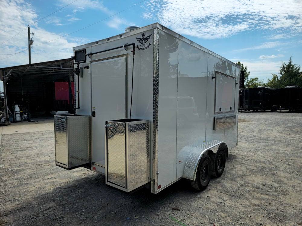 7' X 14' White Concession Trailer Food Event Catering