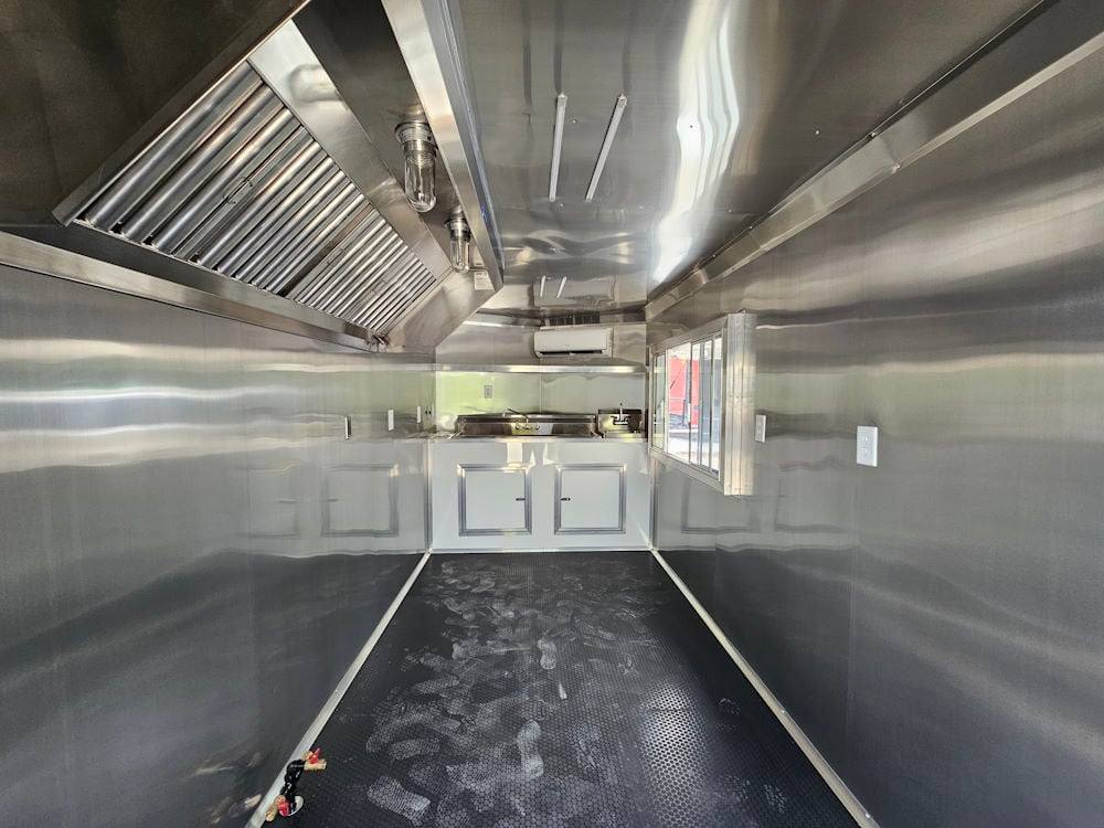 7' X 14' White Concession Trailer Food Event Catering