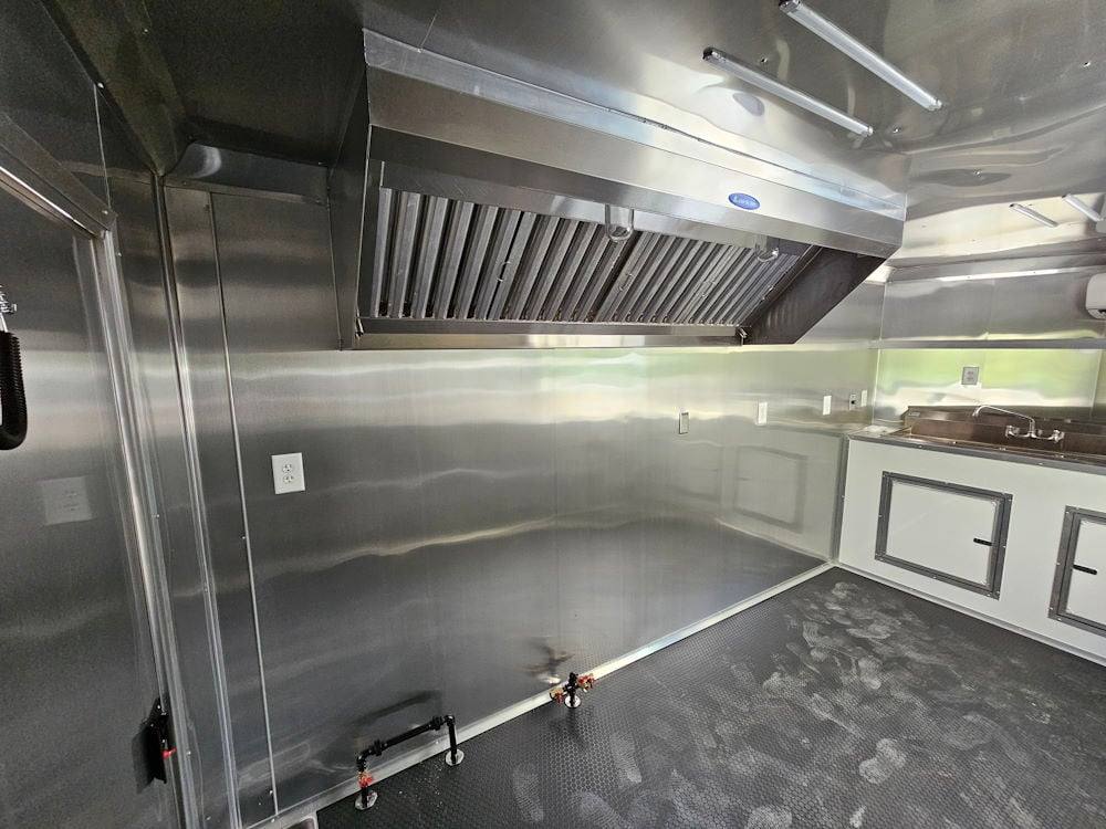 7' X 14' White Concession Trailer Food Event Catering