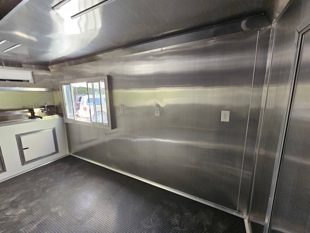 7' X 14' White Concession Trailer Food Event Catering