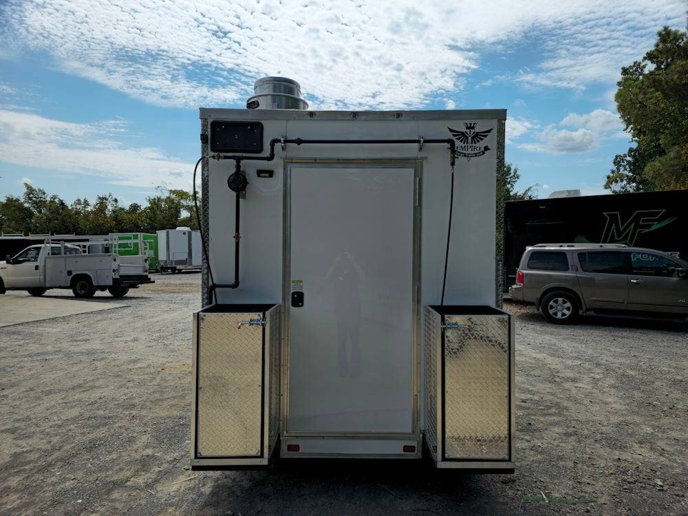 7' X 14' White Concession Trailer Food Event Catering