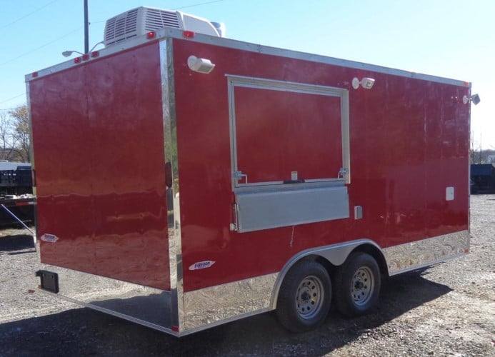 161-8.5-x-16-red-catering-event-concession-food-trailer-10.jpg 8.5' x 16' Red Catering Event Concession Food Trailer