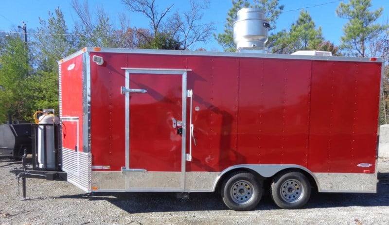 161-8.5-x-16-red-catering-event-concession-food-trailer-11.jpg 8.5' x 16' Red Catering Event Concession Food Trailer