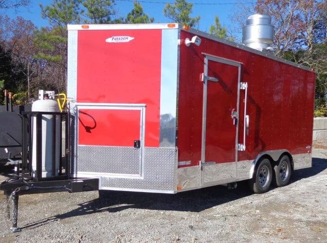 161-8.5-x-16-red-catering-event-concession-food-trailer-33.jpg 8.5' x 16' Red Catering Event Concession Food Trailer