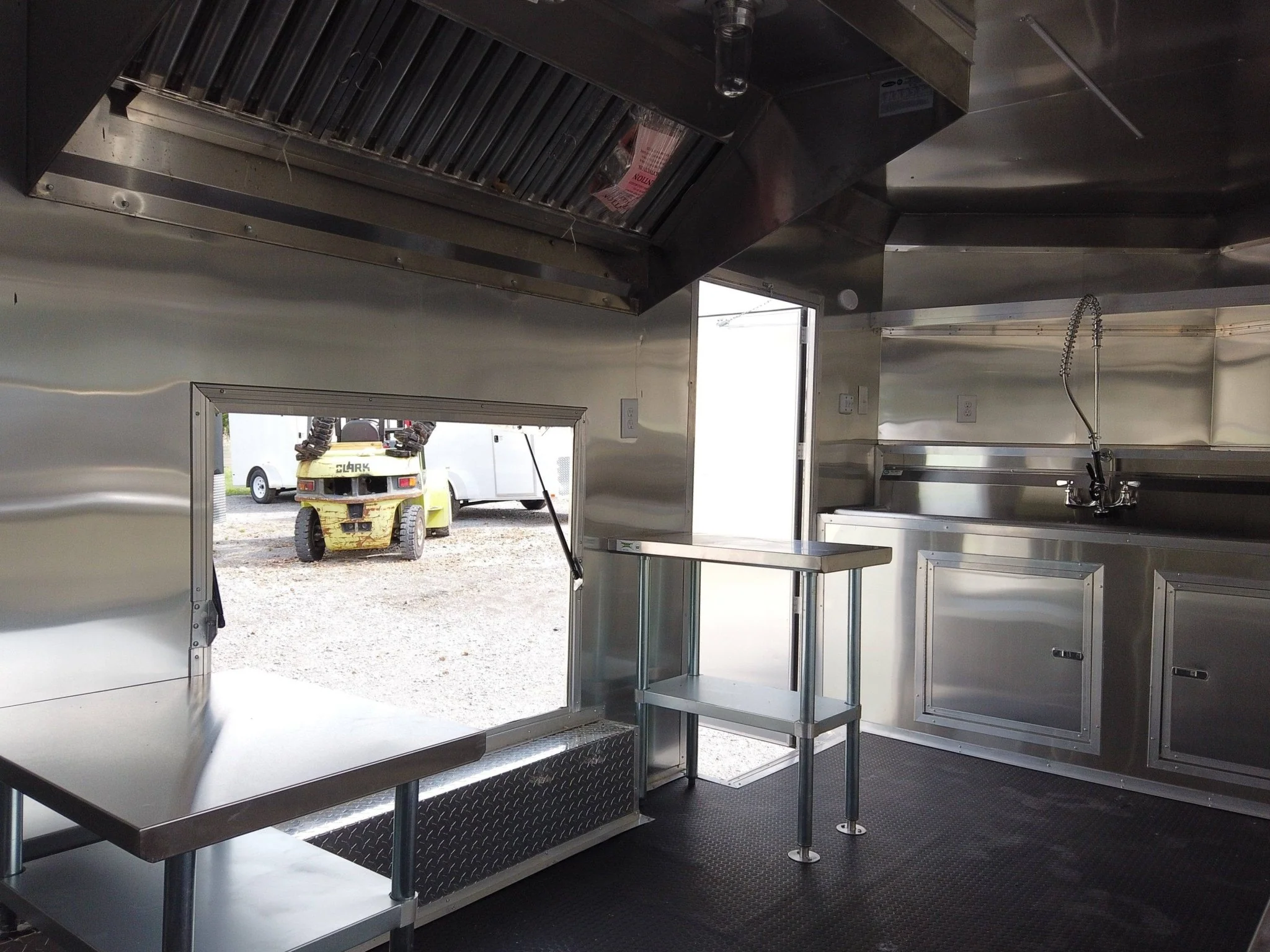 8.5' x 16' Red Concession Food Event Catering Trailer