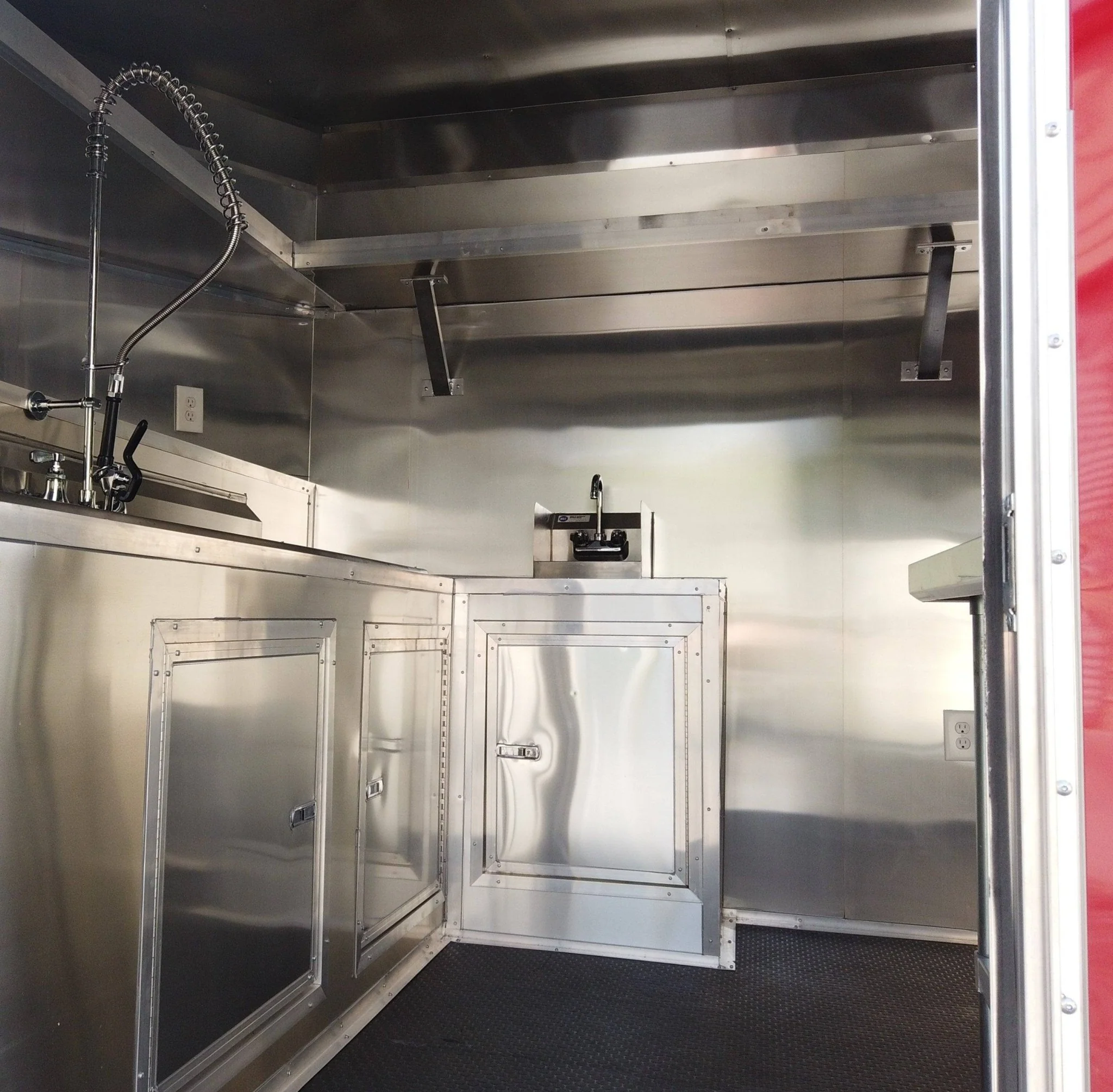 8.5' x 16' Red Concession Food Event Catering Trailer