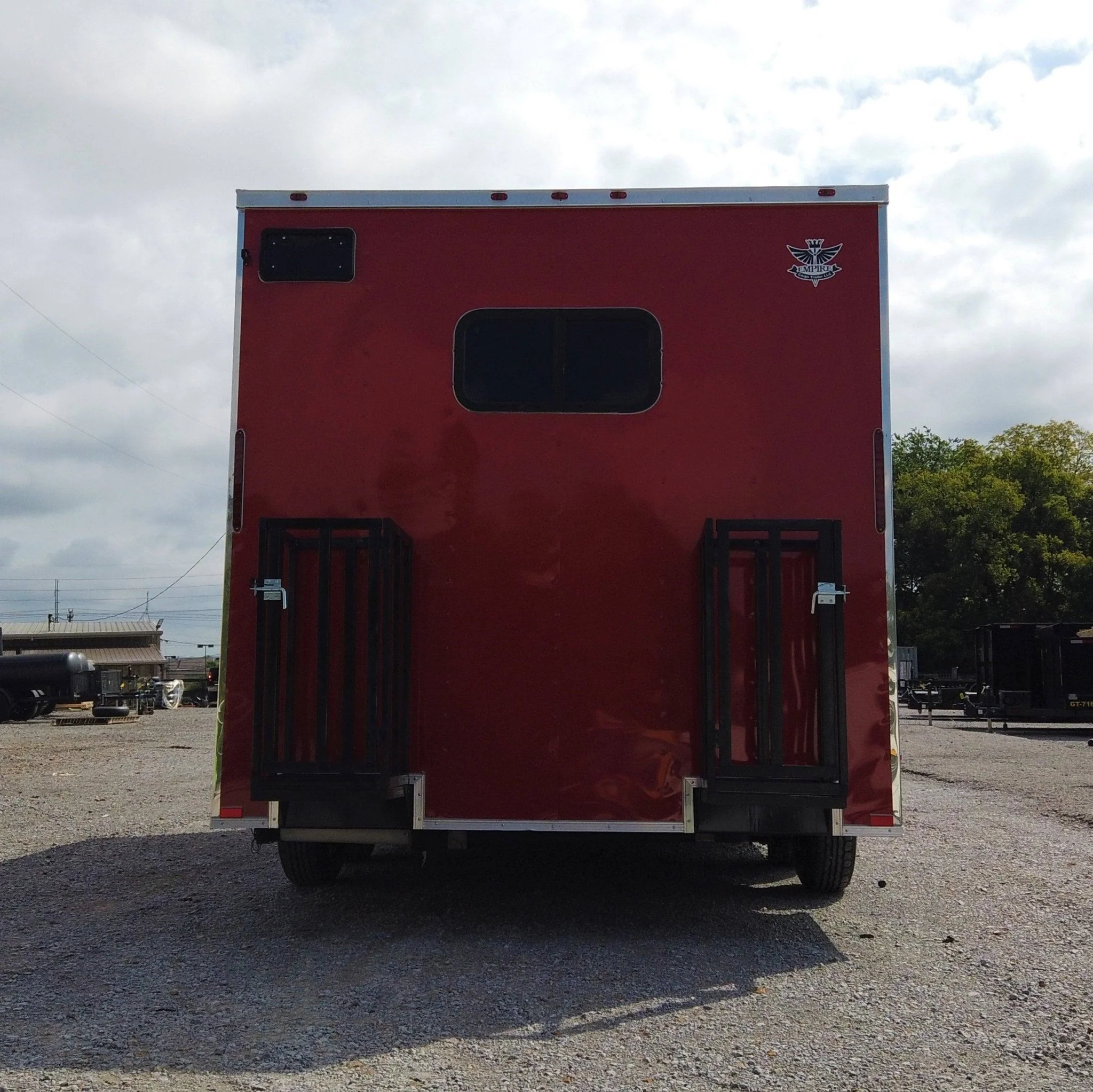 8.5' x 16' Red Concession Food Event Catering Trailer