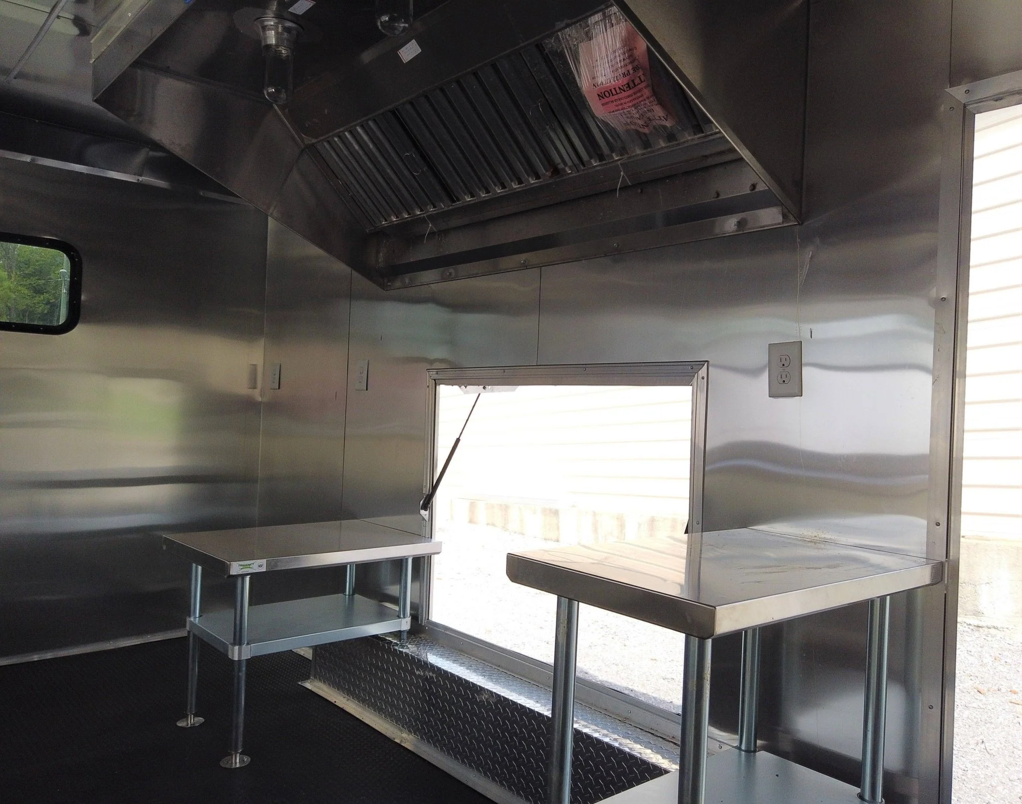 8.5' x 16' Red Concession Food Event Catering Trailer