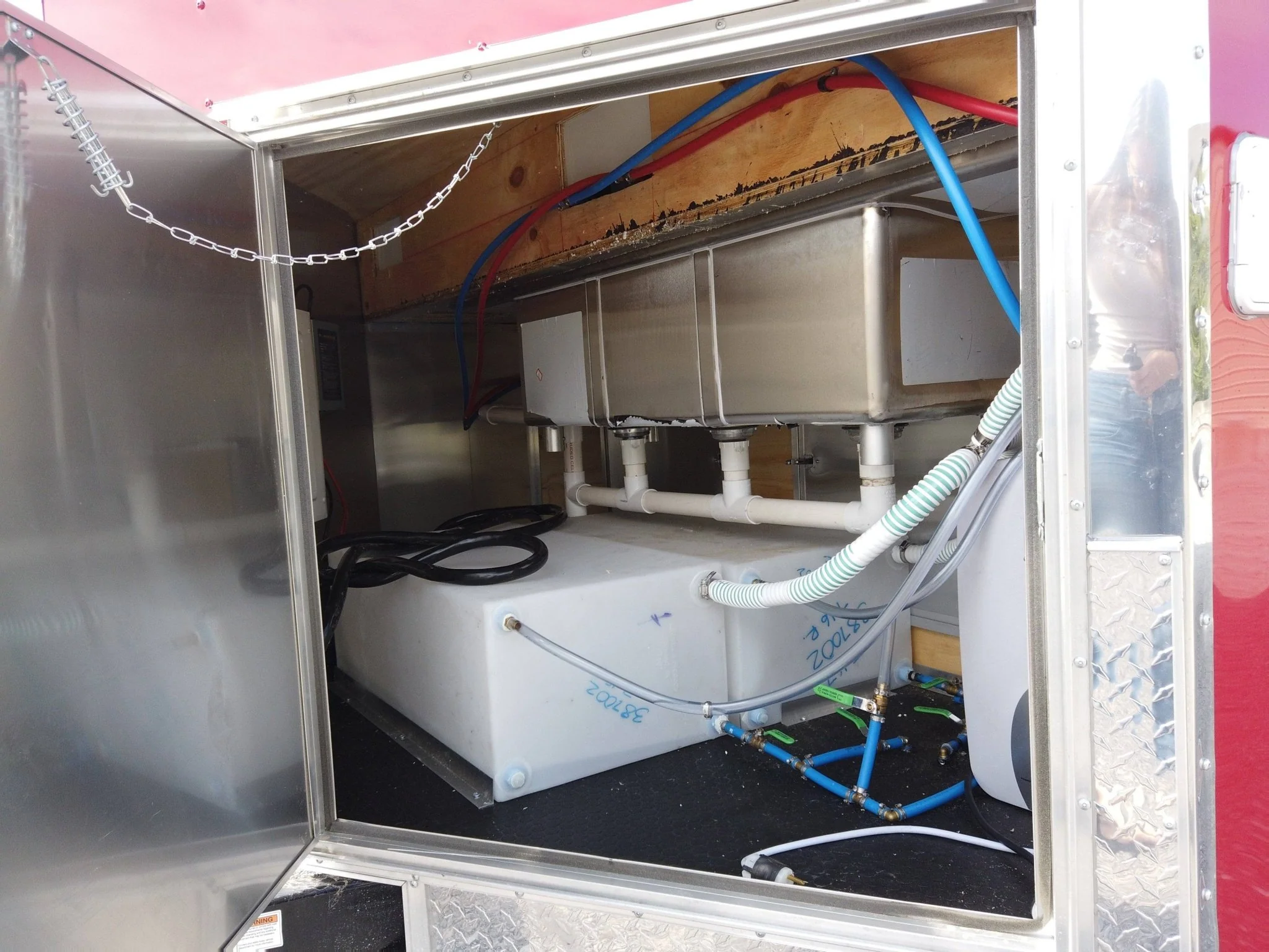 8.5' x 16' Red Concession Food Event Catering Trailer