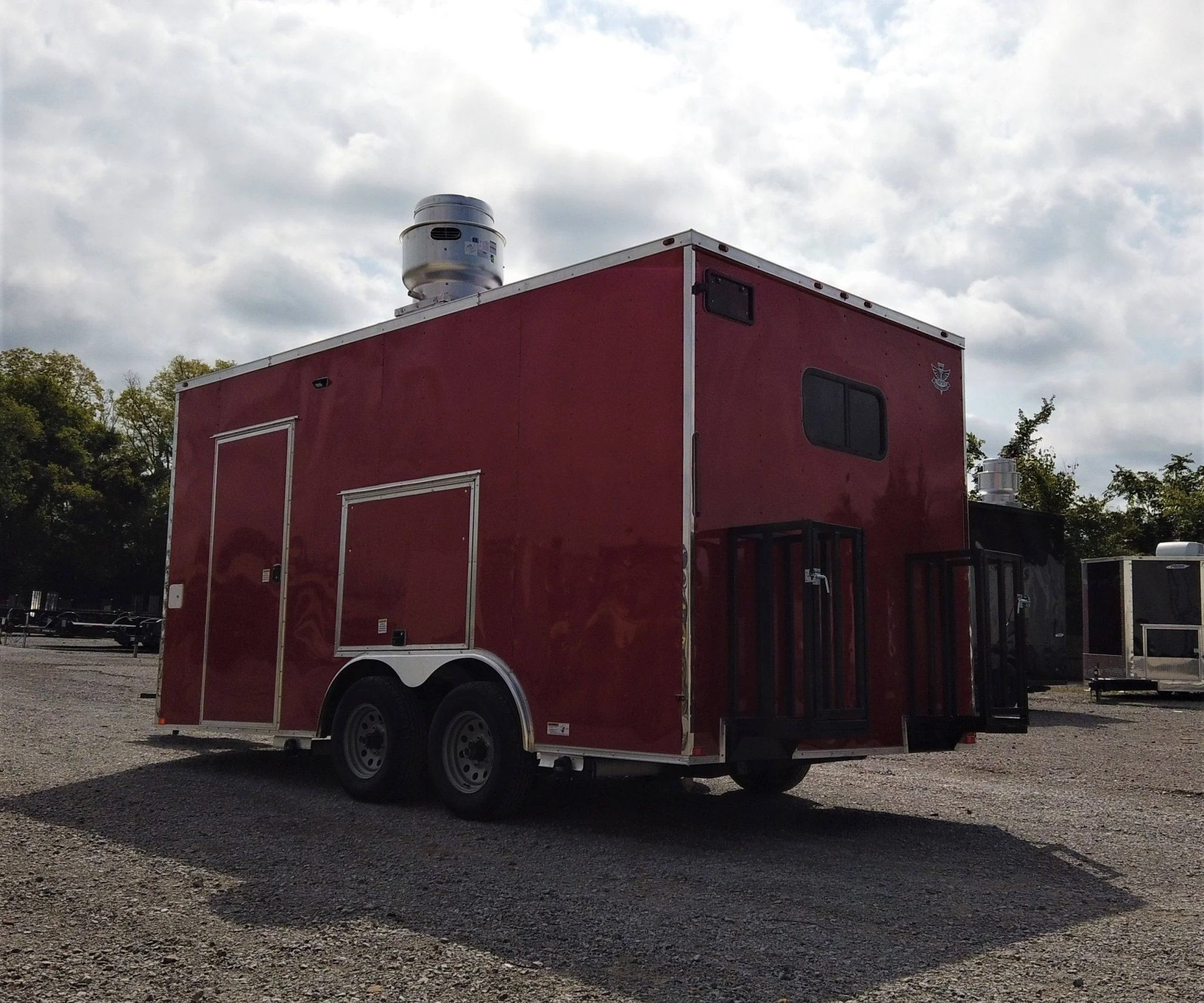 8.5' x 16' Red Concession Food Event Catering Trailer
