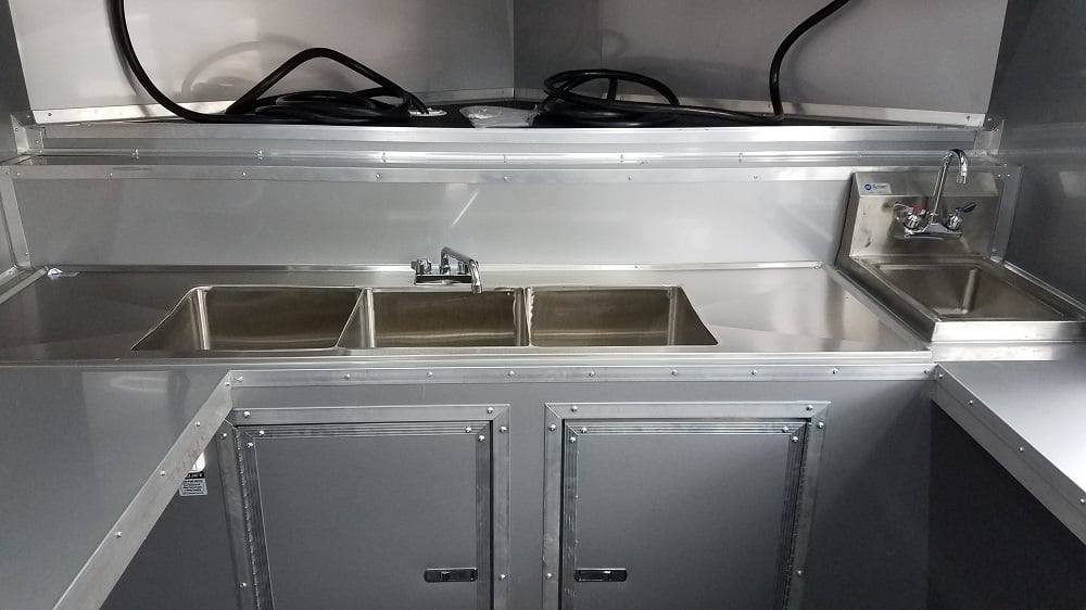 167-8.5-x-16-red-half-v-nose-half-flat-front-food-trailer-with-appliances-14.jpg 8.5' x 16' Red Half V-nose Half Flat Front Food Trailer With Appliances