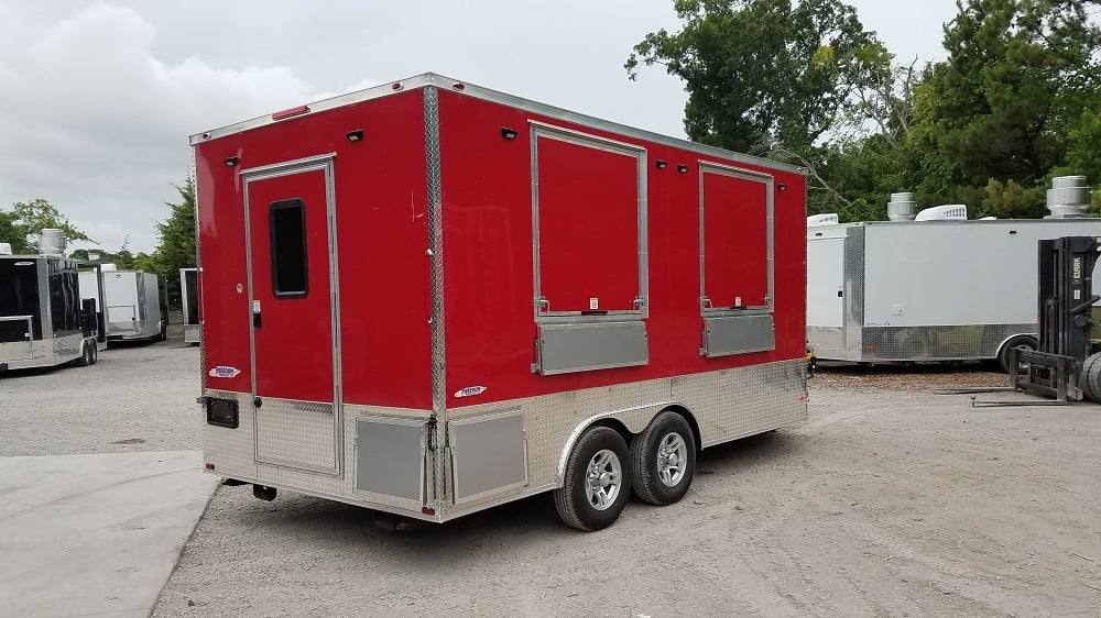 167-8.5-x-16-red-half-v-nose-half-flat-front-food-trailer-with-appliances-17.jpg 8.5' x 16' Red Half V-nose Half Flat Front Food Trailer With Appliances