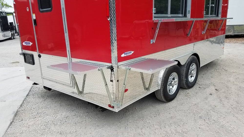 167-8.5-x-16-red-half-v-nose-half-flat-front-food-trailer-with-appliances-19.jpg 8.5' x 16' Red Half V-nose Half Flat Front Food Trailer With Appliances