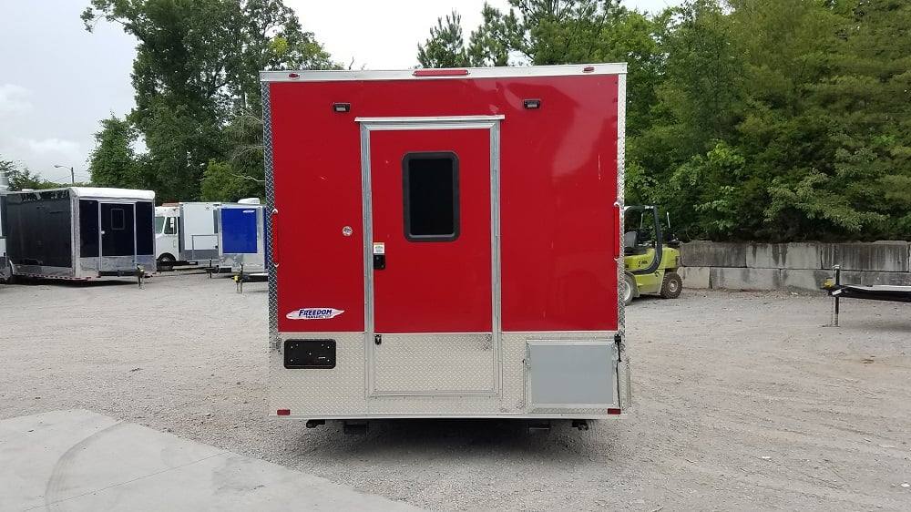 167-8.5-x-16-red-half-v-nose-half-flat-front-food-trailer-with-appliances-22.jpg 8.5' x 16' Red Half V-nose Half Flat Front Food Trailer With Appliances