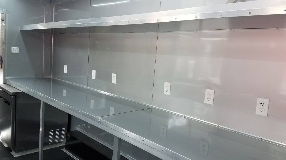 167-8.5-x-16-red-half-v-nose-half-flat-front-food-trailer-with-appliances-7.jpg 8.5' x 16' Red Half V-nose Half Flat Front Food Trailer With Appliances
