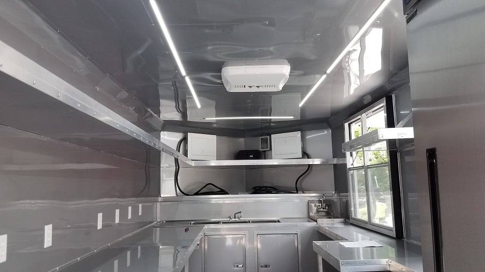 167-8.5-x-16-red-half-v-nose-half-flat-front-food-trailer-with-appliances-9.jpg 8.5' x 16' Red Half V-nose Half Flat Front Food Trailer With Appliances