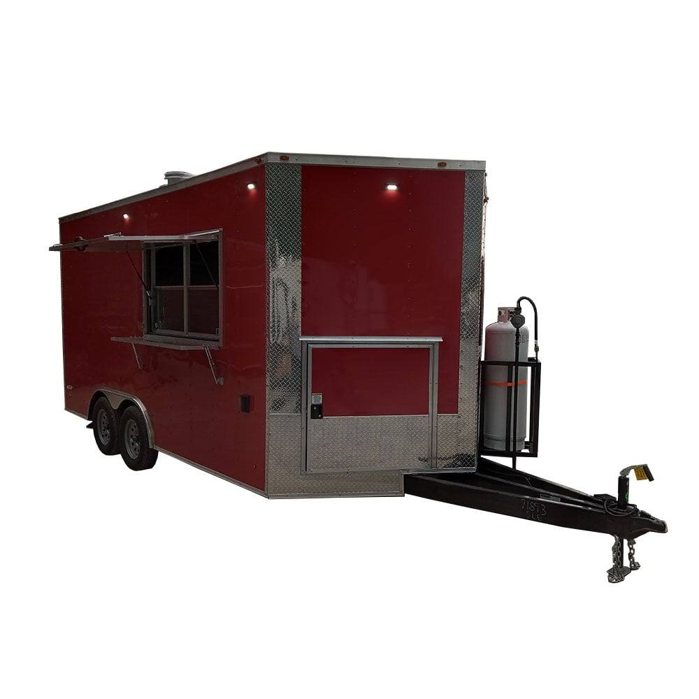 169-8.5-x-16-victory-red-concession-trailer-with-appliances-1.jpg 8.5' x 16' Victory Red Concession Trailer with Appliances