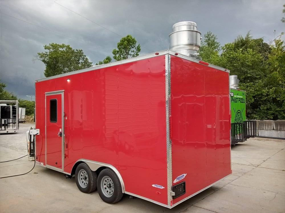 169-8.5-x-16-victory-red-concession-trailer-with-appliances-5.jpg 8.5' x 16' Victory Red Concession Trailer with Appliances