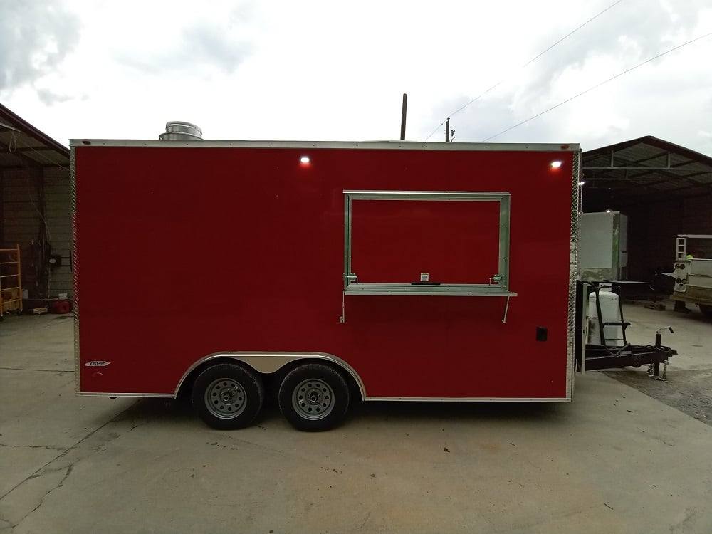 169-8.5-x-16-victory-red-concession-trailer-with-appliances-8.jpg 8.5' x 16' Victory Red Concession Trailer with Appliances
