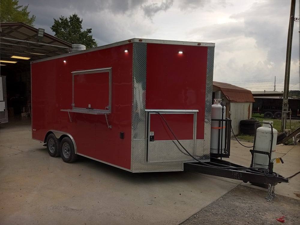 169-8.5-x-16-victory-red-concession-trailer-with-appliances-9.jpg 8.5' x 16' Victory Red Concession Trailer with Appliances