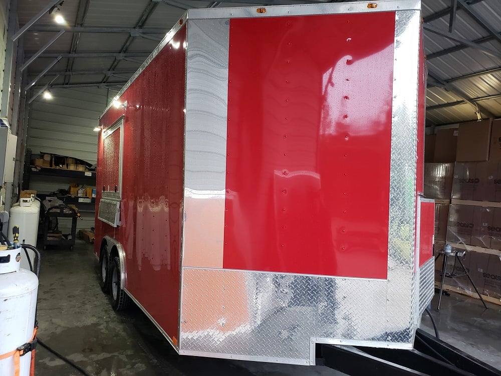 171-8.5-x-16-victory-red-vending-concession-food-trailer-with-appliances-5.jpg 8.5' x 16' Victory Red Vending Concession Food Trailer With Appliances