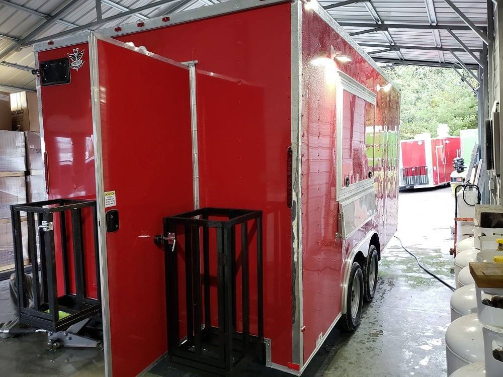 171-8.5-x-16-victory-red-vending-concession-food-trailer-with-appliances-7.jpg 8.5' x 16' Victory Red Vending Concession Food Trailer With Appliances