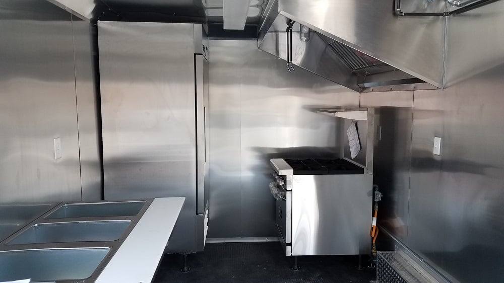173-8.5-x-16-white-catering-event-concession-food-trailer-with-appliances-11.jpg 8.5' x 16' White Catering Event Concession Food Trailer With Appliances