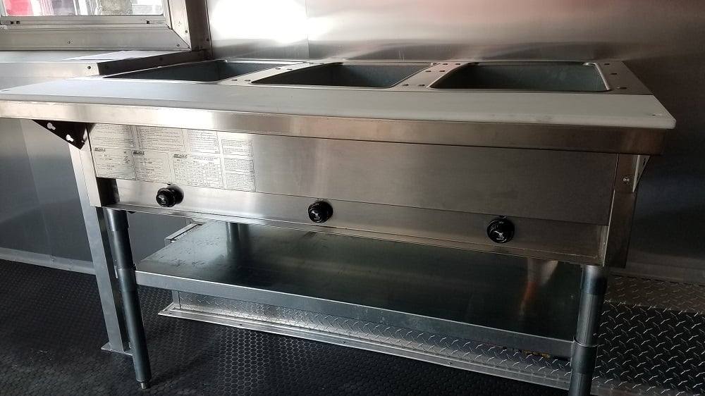 173-8.5-x-16-white-catering-event-concession-food-trailer-with-appliances-17.jpg 8.5' x 16' White Catering Event Concession Food Trailer With Appliances