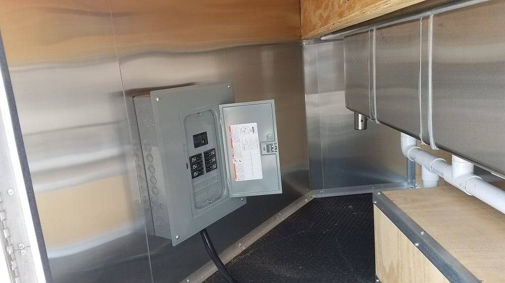 173-8.5-x-16-white-catering-event-concession-food-trailer-with-appliances-19.jpg 8.5' x 16' White Catering Event Concession Food Trailer With Appliances