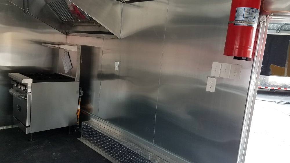 173-8.5-x-16-white-catering-event-concession-food-trailer-with-appliances-20.jpg 8.5' x 16' White Catering Event Concession Food Trailer With Appliances
